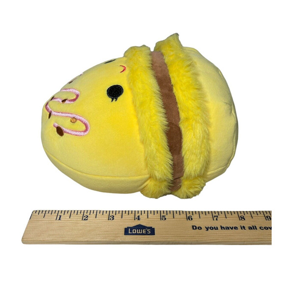Original Squishmallows Visconti The Yellow Macaron Kellytoy 2023 Plush 8" NEW - Picture 5 of 5